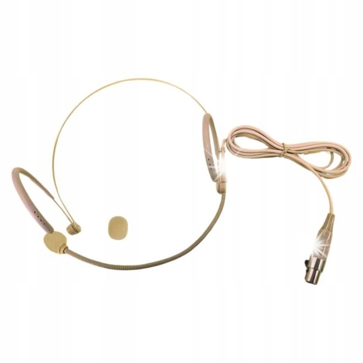 Микрофон и слушалки за конференции DNA, LM-09B, телесен цвят, размери 18x13x5,9см, комплект с 2 протектора