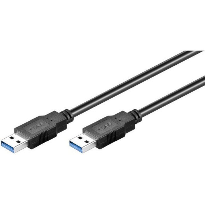 Cablu USB 3.0 A tata la A tata, 5m, negru
