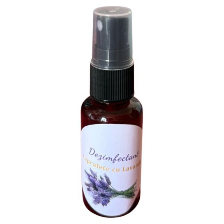 Lavanda in alcool -solutie de curatat si dezimfectat suprafete, 30ml