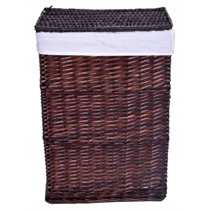 Кош за пране GMM Group, 114L, бамбук, 66x48x36см