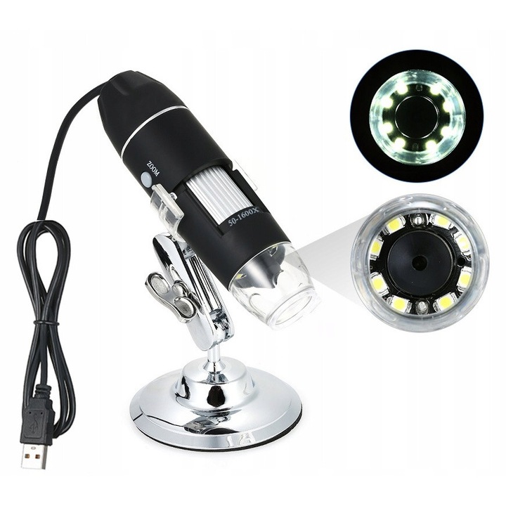 Цифров микроскоп, DH Line, Черен