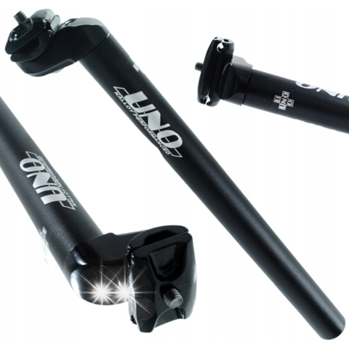 Колче за седалка UNO 30,9x350 мм, алуминий, черно