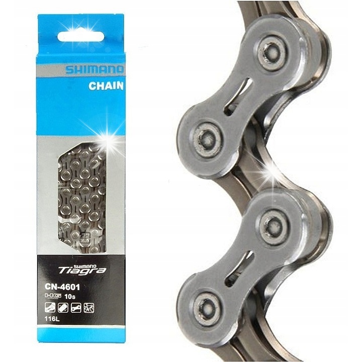 Верига Shimano Tiagra CN-4601, 10 скорости, 116 звена, с пин, за шосейни велосипеди