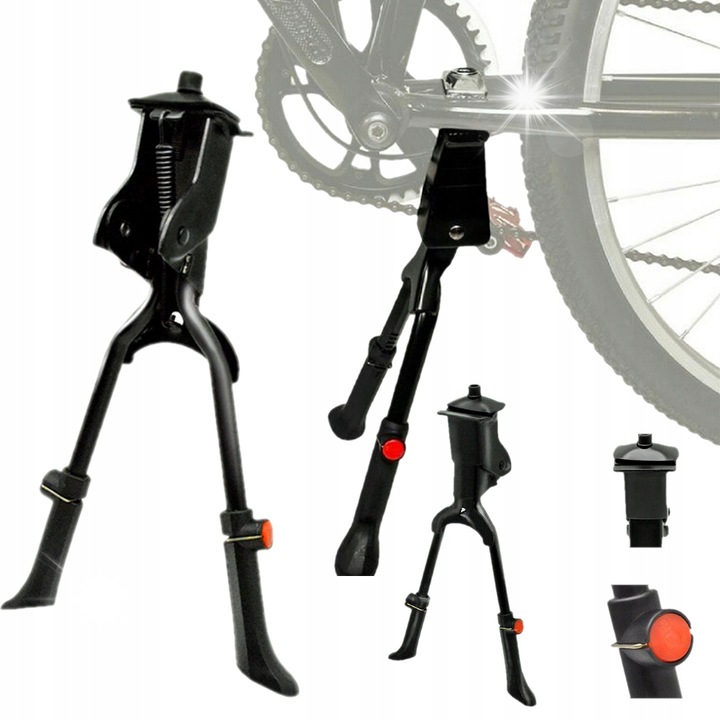 Стойка за велосипед Sport Cross, двойна, алуминиева, черна, 24-29", регулируема 35-40,5 см