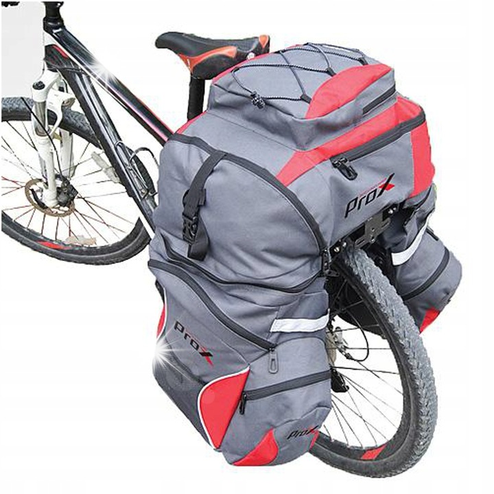 Чанта за велосипед Prox Montana, 60L, водоустойчива, 45x33x22см, с калъф за защита от дъжд