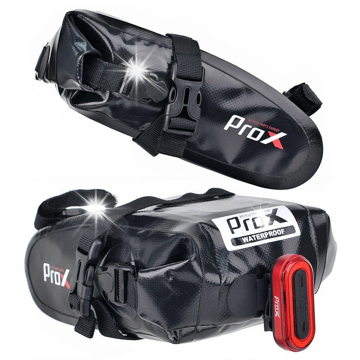 Чанта за седалка, ProX Oregon 277, 1,5L, водоустойчива, черна, 23x10x8,5см