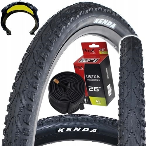 Cauciuc bicicleta Kenda 26 x 1,95 antit punctie, semi-slick, 65