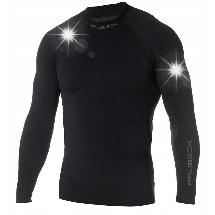 Ски блуза Brubeck, термо, мъжка, черна, полиамид