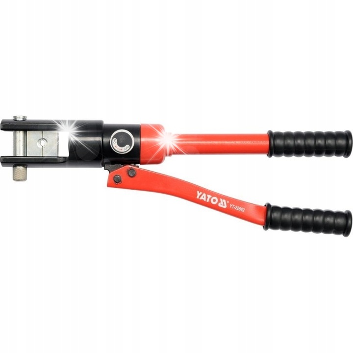 Ръчна преса с хидравличен цилиндър YATO, 16-300mm2, дължина 470mm, налягане 18-20T