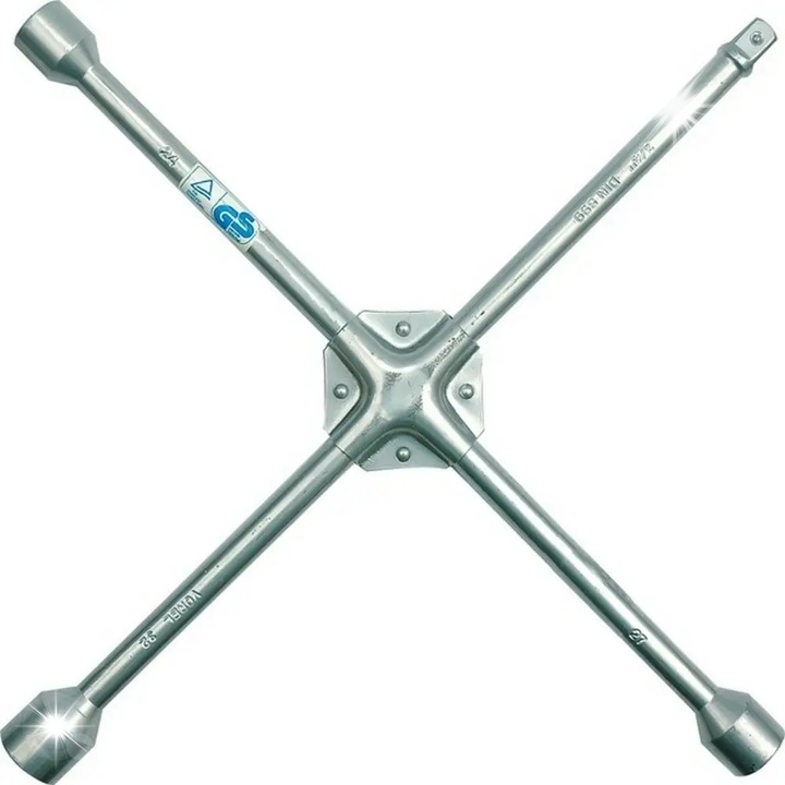 Keresztkulcs 24x27x32mm, Vorel, szénacél, 3/4"