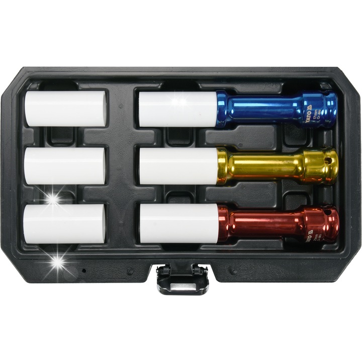 Комплект тръбни ключове 1/2", YATO, 17x19x21 мм, 150 мм, многоцветни