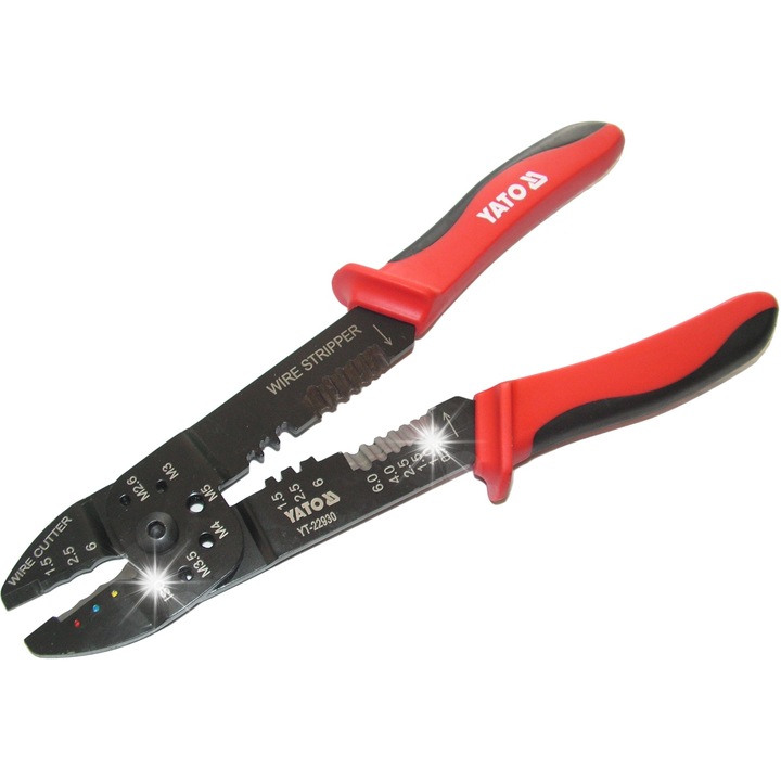 Клещи Yato за отстраняване на изолация 240 мм, 5 в 1, за кабели 0,75-6,0 мм2, рязане на болтове