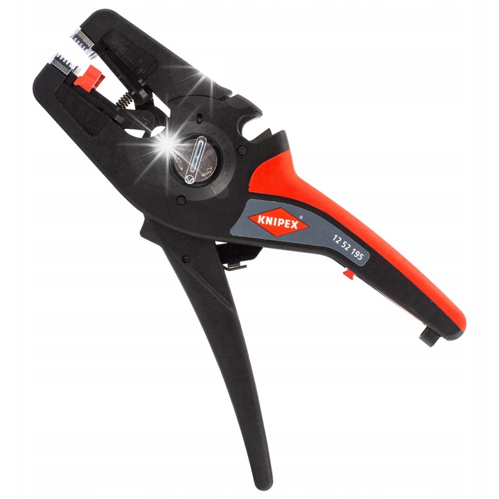 Автоматични клещи за отстраняване на изолация Knipex, 0,08-16 мм, ергономични, с ограничител на дължината