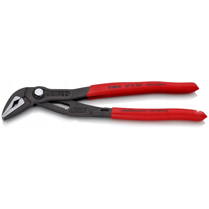 Клещи Cobra Knipex 250мм, с противоплъзгаща дръжка, размери 250x43x16мм, 19 позиции за регулиране