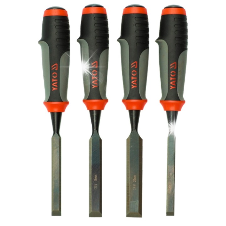 Четка за почистване Yato, 4 реда, найлонов материал, 24 нишки, 10x12x16x20mm, комплект