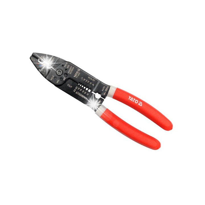 Комплект клещи YATO, 2 броя, 160x180мм, TPR дръжка, за рязане и изваждане