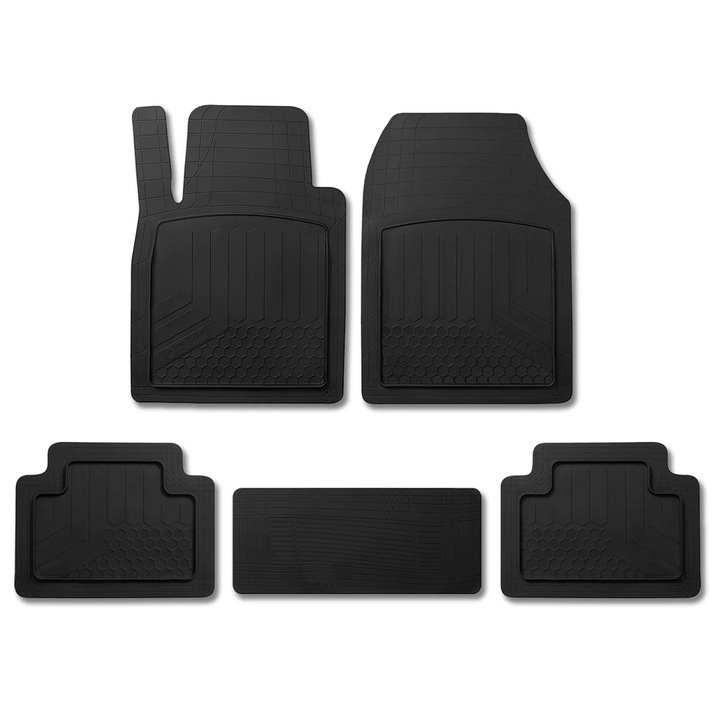 Covorase auto, OMAC, set 5 piese, termoplastic, negru, pentru Cupra Born