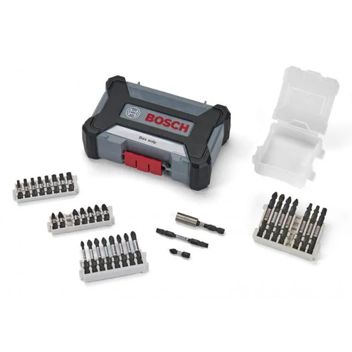 Set biti rezistenti la impact, Bosch, 32 piese, cu suport universal