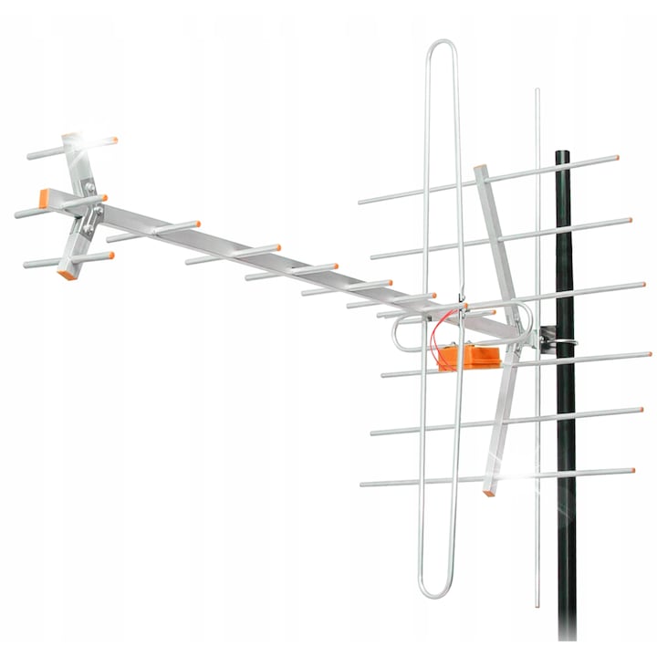 Пасивна насочена DVB-T антена BLOW, поддържа FullHD и 4K UltraHD, външен монтаж, пълен комплект