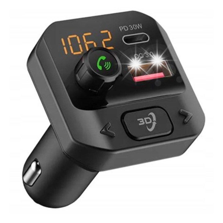 Transmiter Bluetooth FM BLOW, 2xUSB QC3.0 + PD, 3D, 12-24V