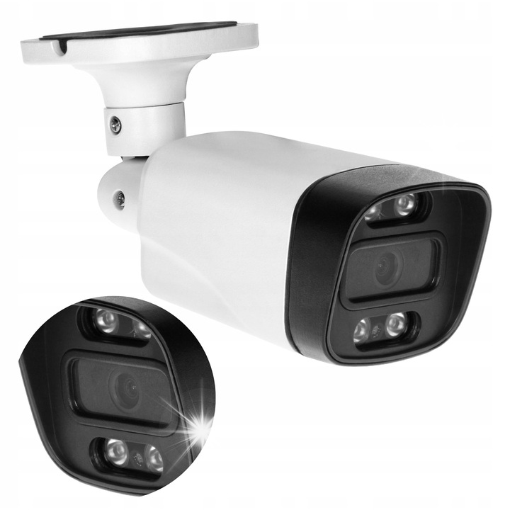 CCTV камера за наблюдение ORNO, Full HD 1080p, IP65, черно-бяла, 68x68x180mm