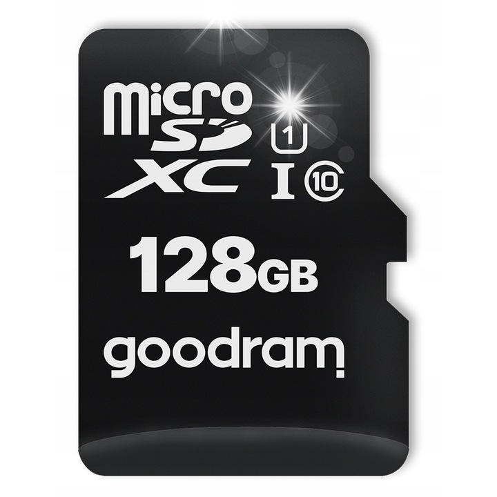Карта памет MicroSD 128GB UHS-I, 100MB/s, със SD адаптер