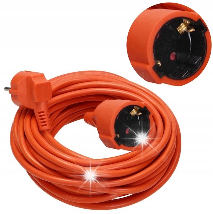 Удължител за градина Virone, PVC 3x1mm, 40м, оранжев