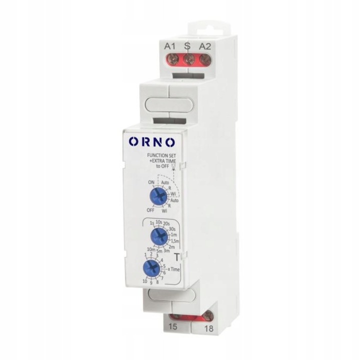 ORNO OR-PRE-455 relé, 1 kimenet, 16A, 230V, 97x17x64mm