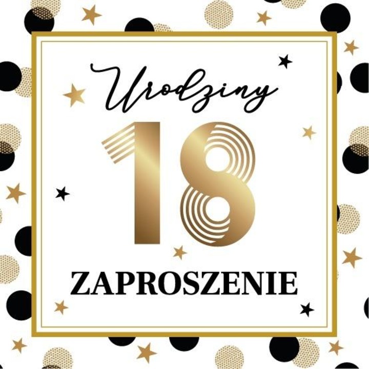 Покани Armin Style 18 години, ексклузивни, с включени пликове, Многоцветни, 10 бр