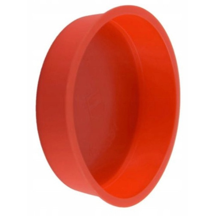 Capac rosu 125 mm pentru cutii de distributie, Andrex, plastic, montare prin apasare