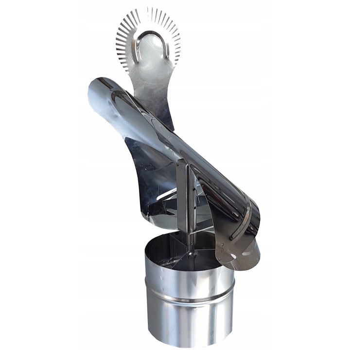 Capac cos fum, Andrex, 200mm, inox, 640mm, argintie