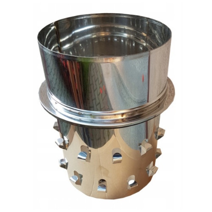 Capac rotativ pentru fum Andrex, fi 160mm, inox, 245mm