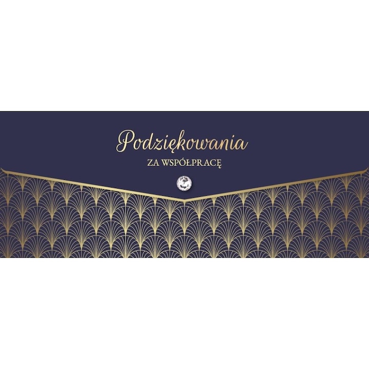 Üdvözlőlap Armin Style Lux Köszönetnyilvánítás, aranyozás, 20x30cm