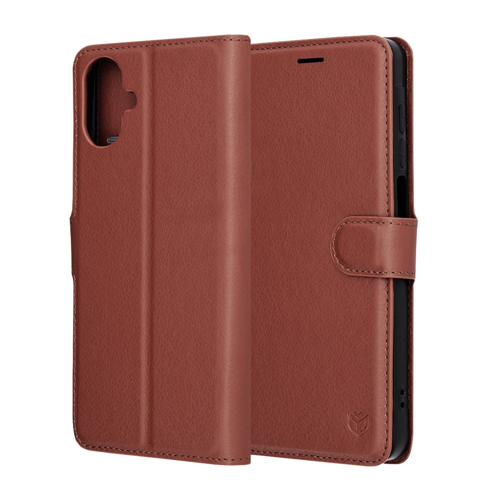 Husa pentru Samsung Galaxy A07 4G Tip Carte, Leather Folio, Functie de Stand, Calitate Premium, Antisoc, Protectie Sporita, Maro