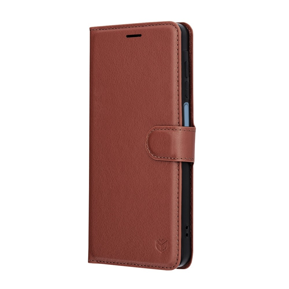 Husa pentru Samsung Galaxy A07 4G Tip Carte, Leather Folio, Functie de Stand, Calitate Premium, Antisoc, Protectie Sporita, Maro