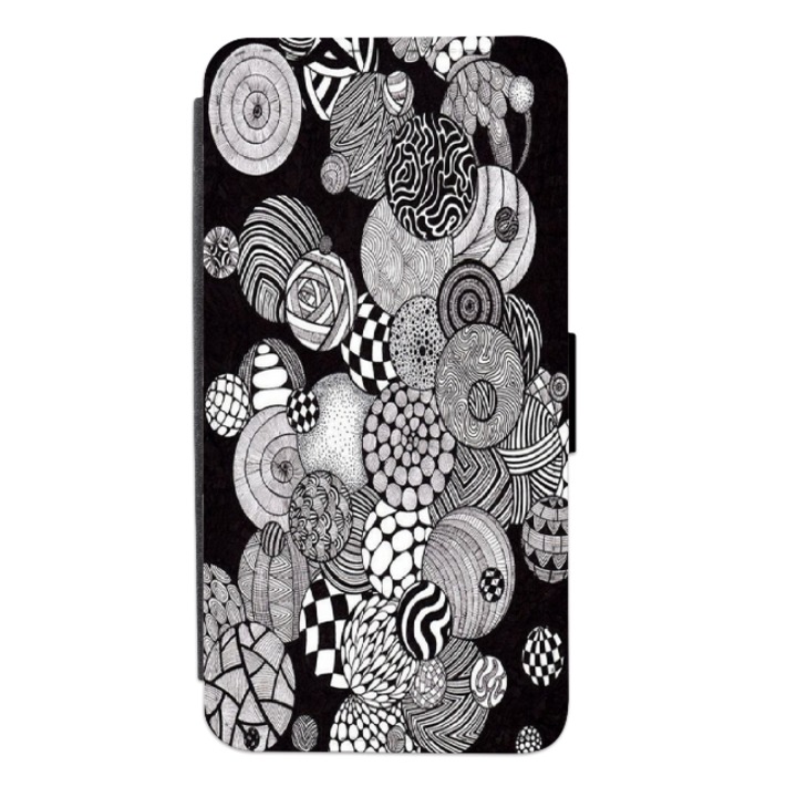 Husa personalizata tip carte pentru Samsung Galaxy A12, Black and white art #10, multicolor, S2D1M205, Atlas