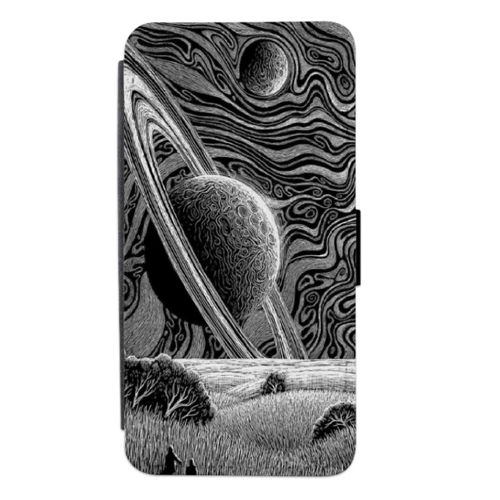 Husa personalizata tip carte pentru Samsung Galaxy A12 5G, Black and white art #12, multicolor, S2D1M207, Atlas
