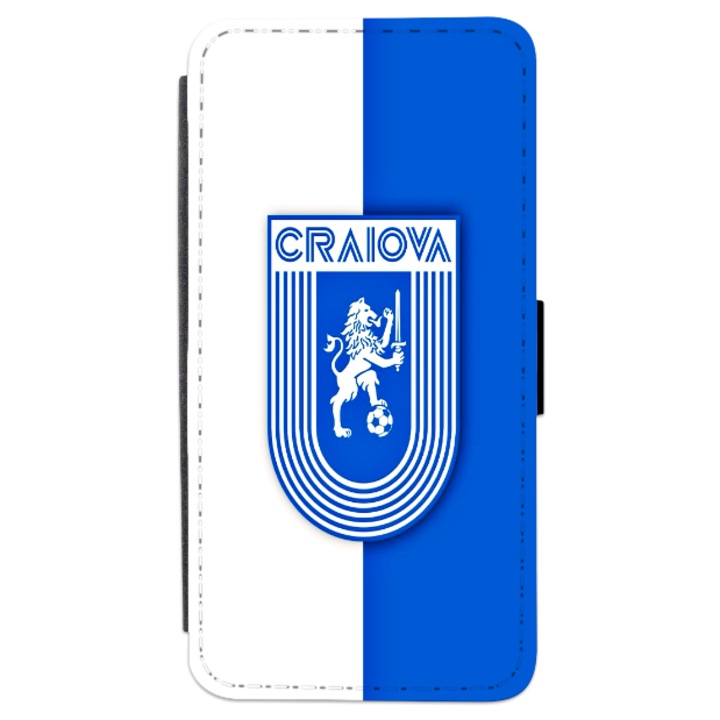 Husa personalizata tip carte pentru Samsung Galaxy A12, FC Craiova, multicolor, S2D1M127, Atlas