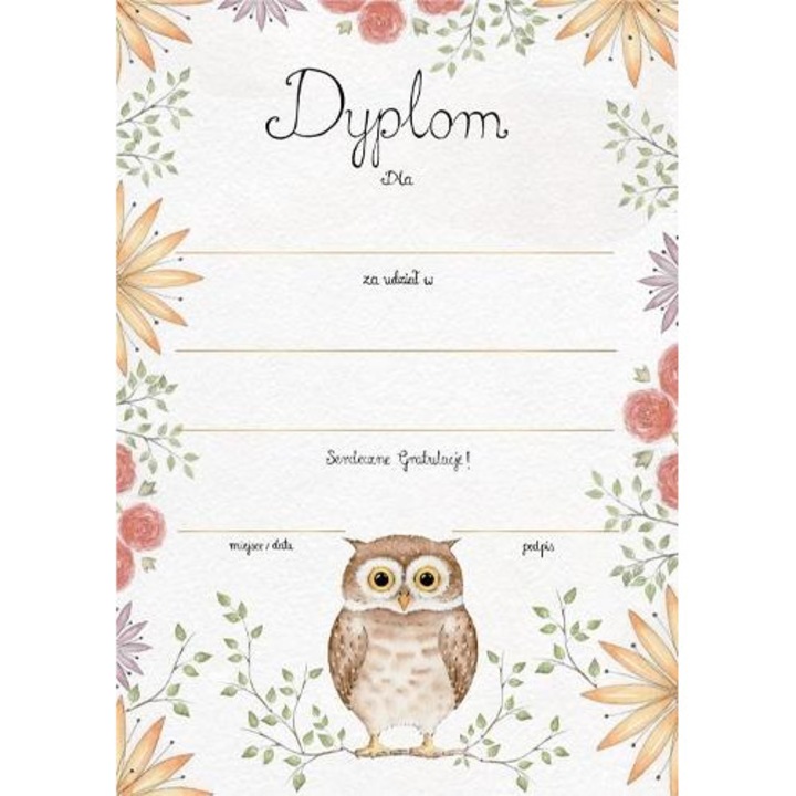 Henry A4-es oklevél, szabványos, nem személyre szabható, 300g-os vastag papírra nyomtatva