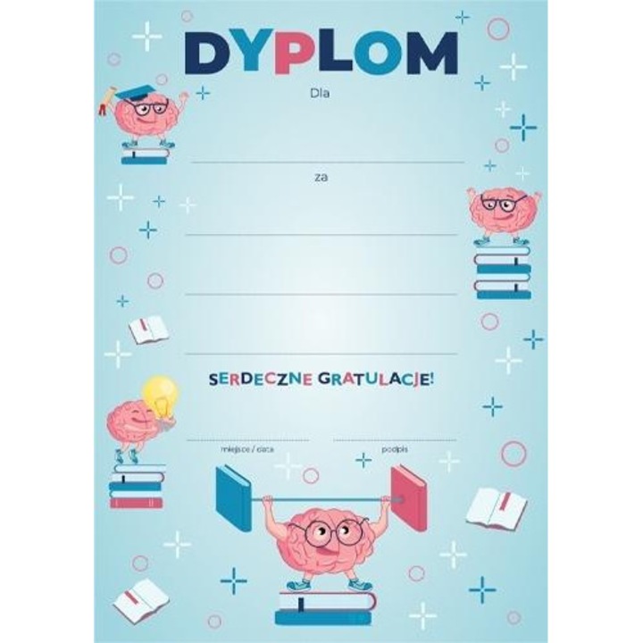 Diploma A4 Henry, előnyomtatott, nem személyre szabott, 300g