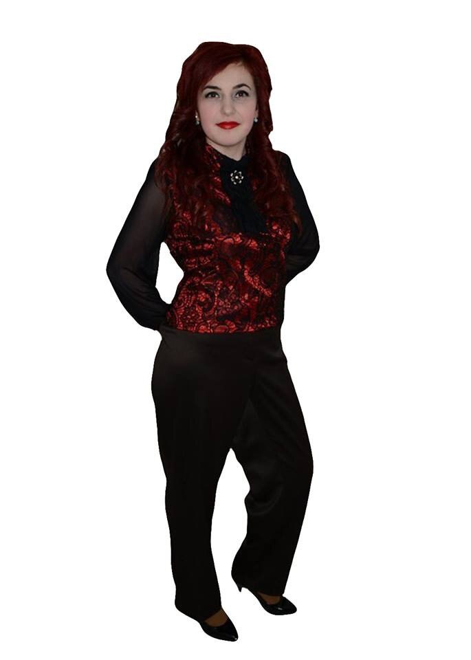 Pantaloni de zi,D&J Exclusive, Maro