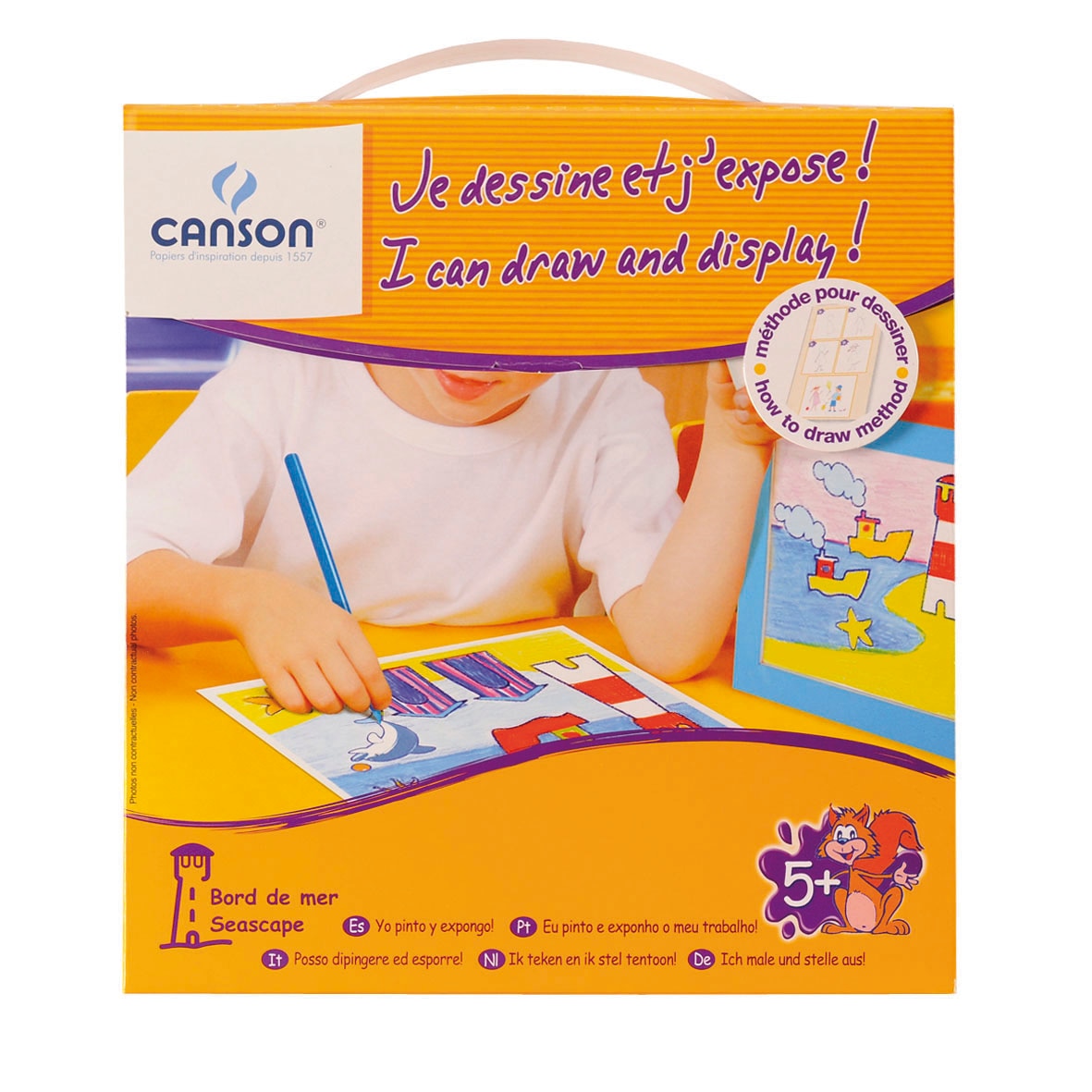 Trusa distractiv educativa CANSON Desenez si expun! - La malul marii