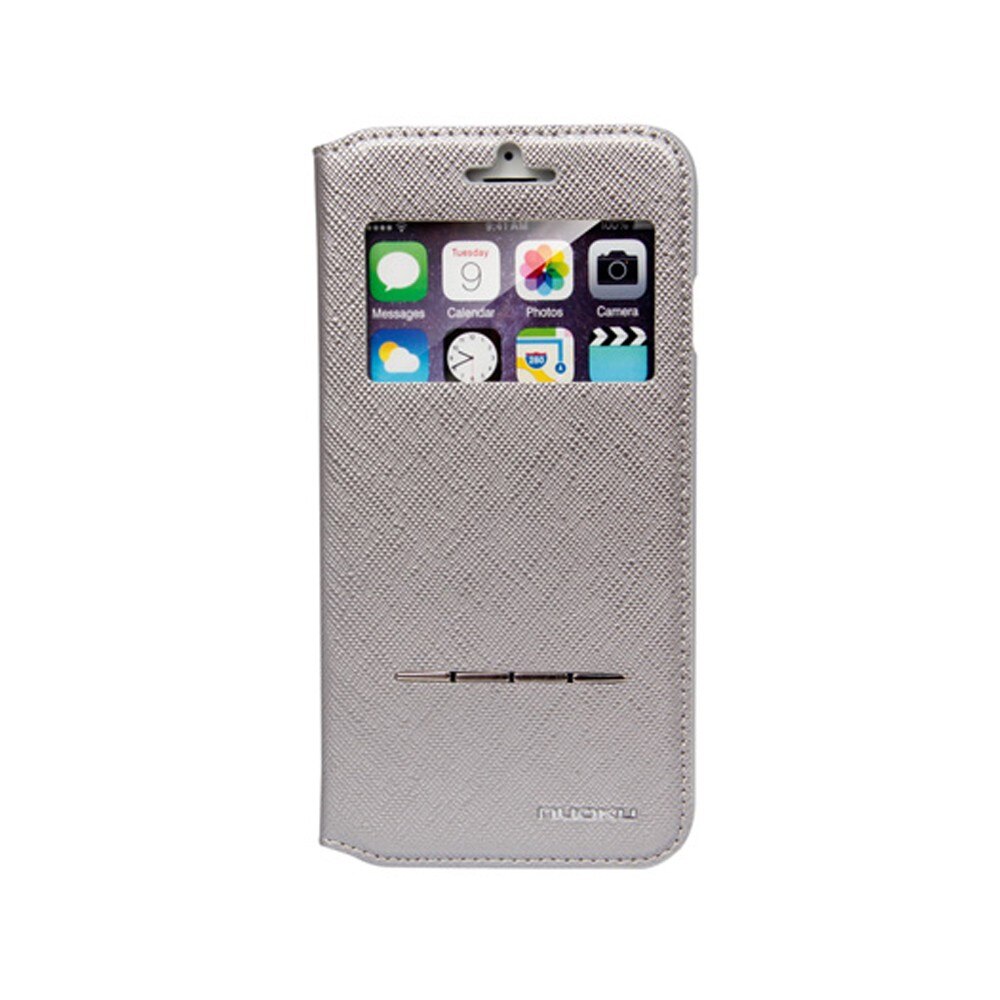 Husa book Nuoku Noble pentru iPhone 6, Gri