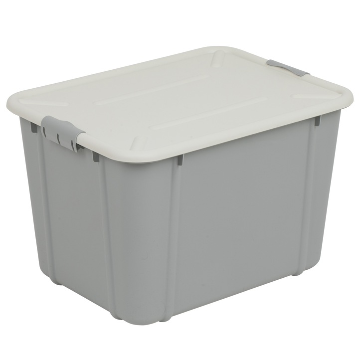 Tároló Dobozok Fedéllel, Edanti, Zárható, 30 L, Műanyag