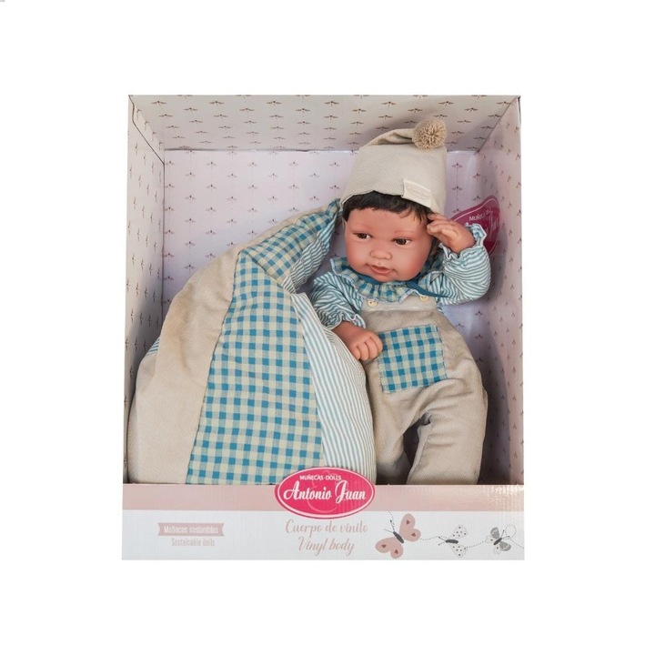 Lala Pipo cirkusz 42cm, Antonio Juan, vinil babával, színes puff szettel