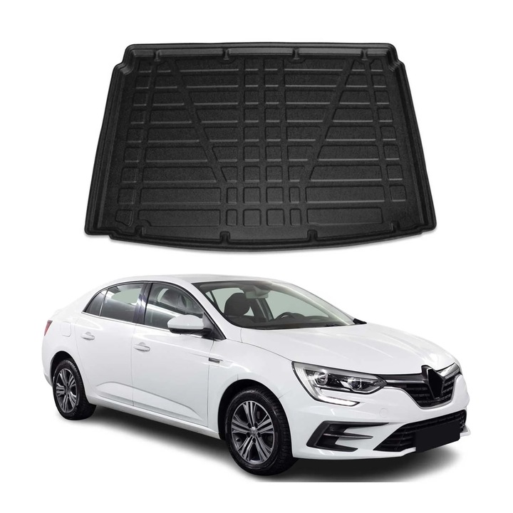Protectie portbagaj OMAC, mata specifica Renault Megane 2016-2025, impermeabila, antiderapanta, neagra