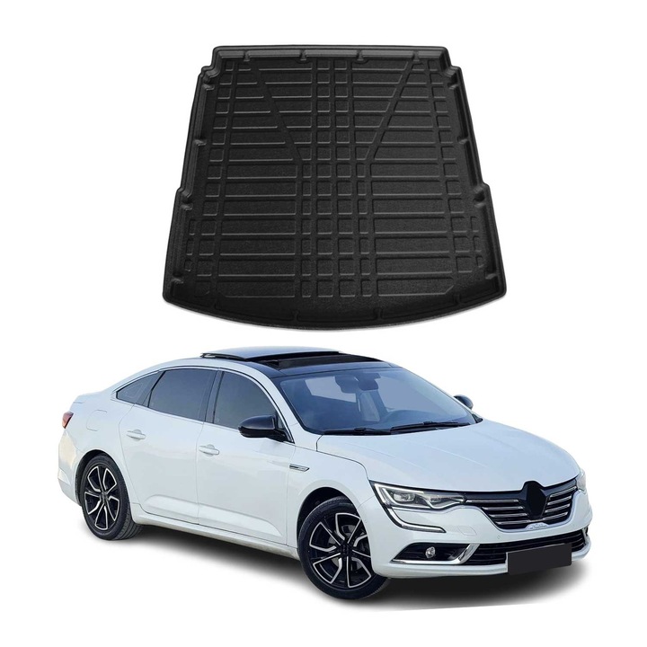 Protectie portbagaj set OMAC pentru Renault Talisman 2016-2025, cauciuc TPE, impermeabil, antiderapant, negru