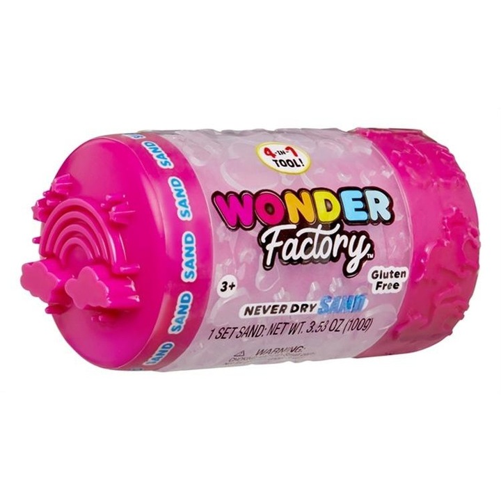 Nisip modelabil, Wonder Factory, 3ani+, Magenta