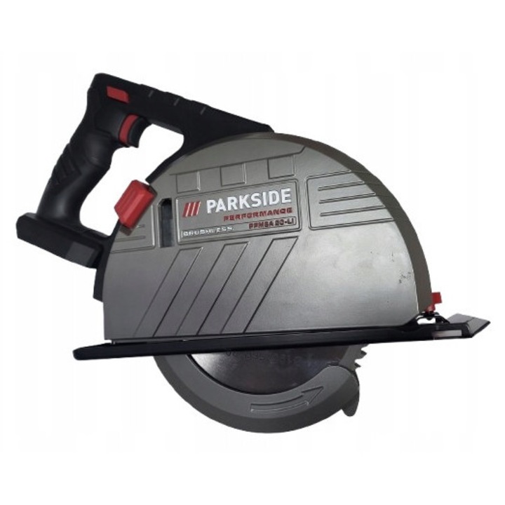 Fierastrau electric cu acumulator 20 V, Parkside, model PPMSA 20-Li A1, adancime taiere 0-56 mm, dimensiuni 350x230x245 mm, greutate 4 kg