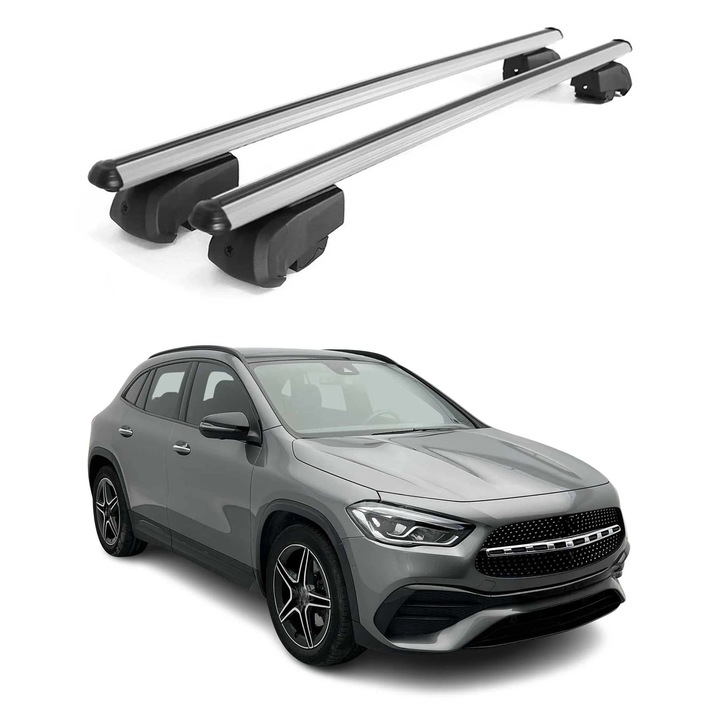 Bare transversale, OMAC, pentru Mercedes GLA H247 2020-2025, aluminiu, 75 Kg, gri